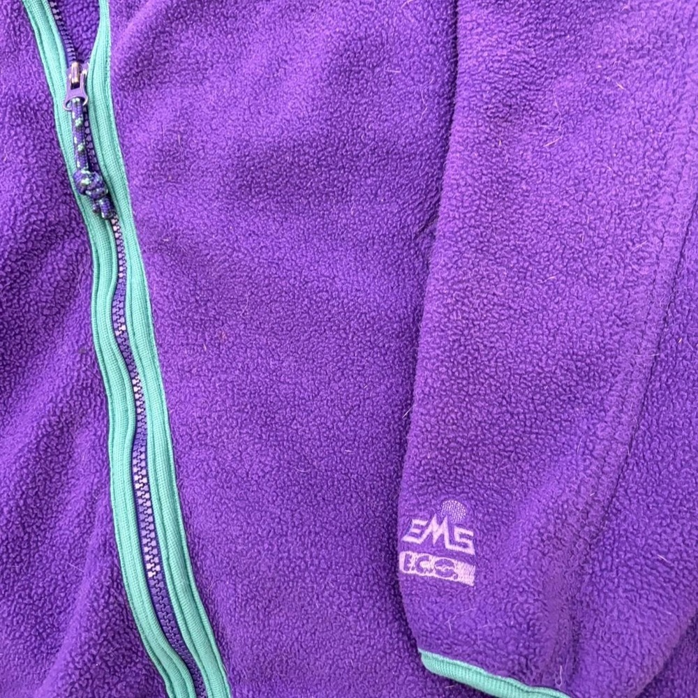 Vintage 90s Eastern Mountain Sports Purple Zip Up Jacket size large - Picture 3 of 6